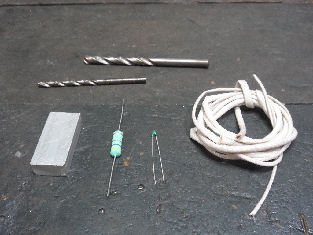 Materiais para fabricar o loco aquecedor