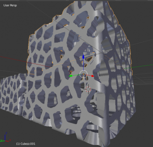 Cubo porta objetos Voronoi